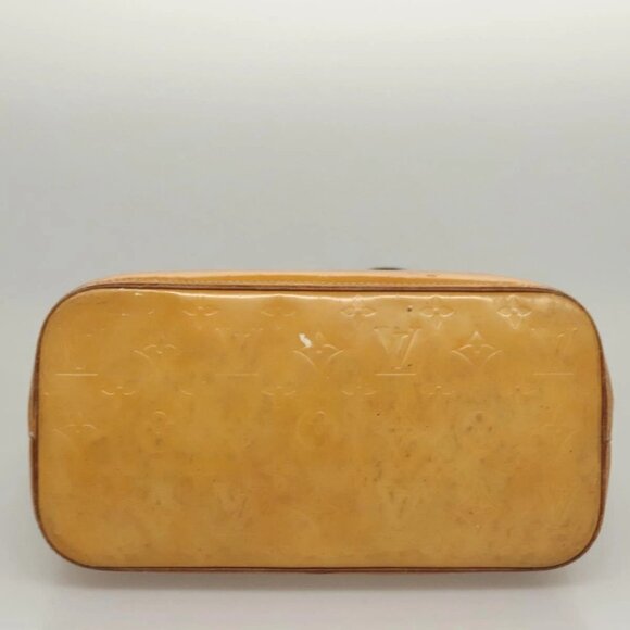 LOUIS VUITTON Monogram Vernis Houston Hand Bag Jaune M91121 LV Auth BA994 - Picture 6 of 16